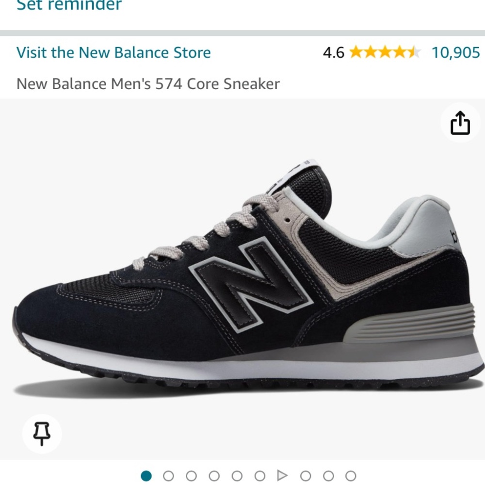 New Balance Mens 574 Core Sneaker